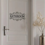 Waterproof Decorative Bathroom Door Wall Decal