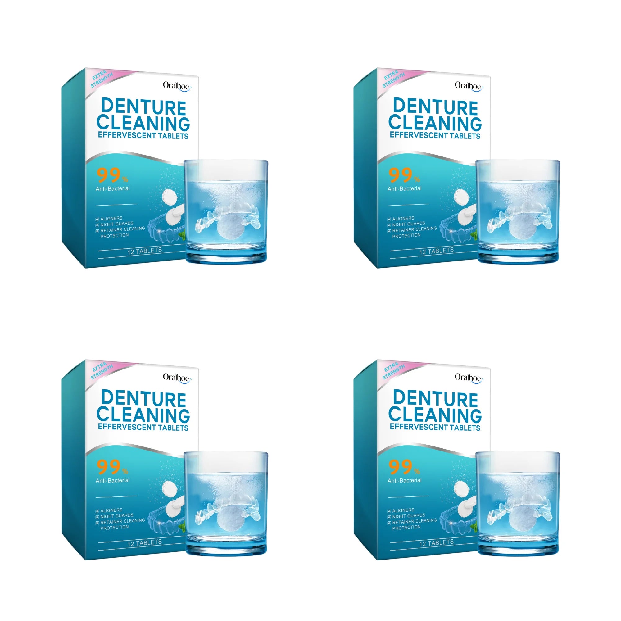 Effervescent Denture and Retainer Cleaning Tablets - 15
