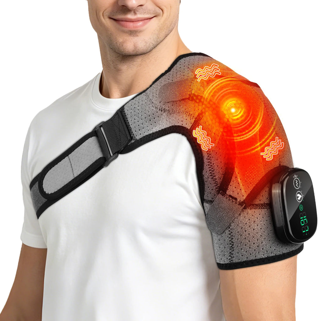 Cordless Heated Shoulder Massager with Vibration