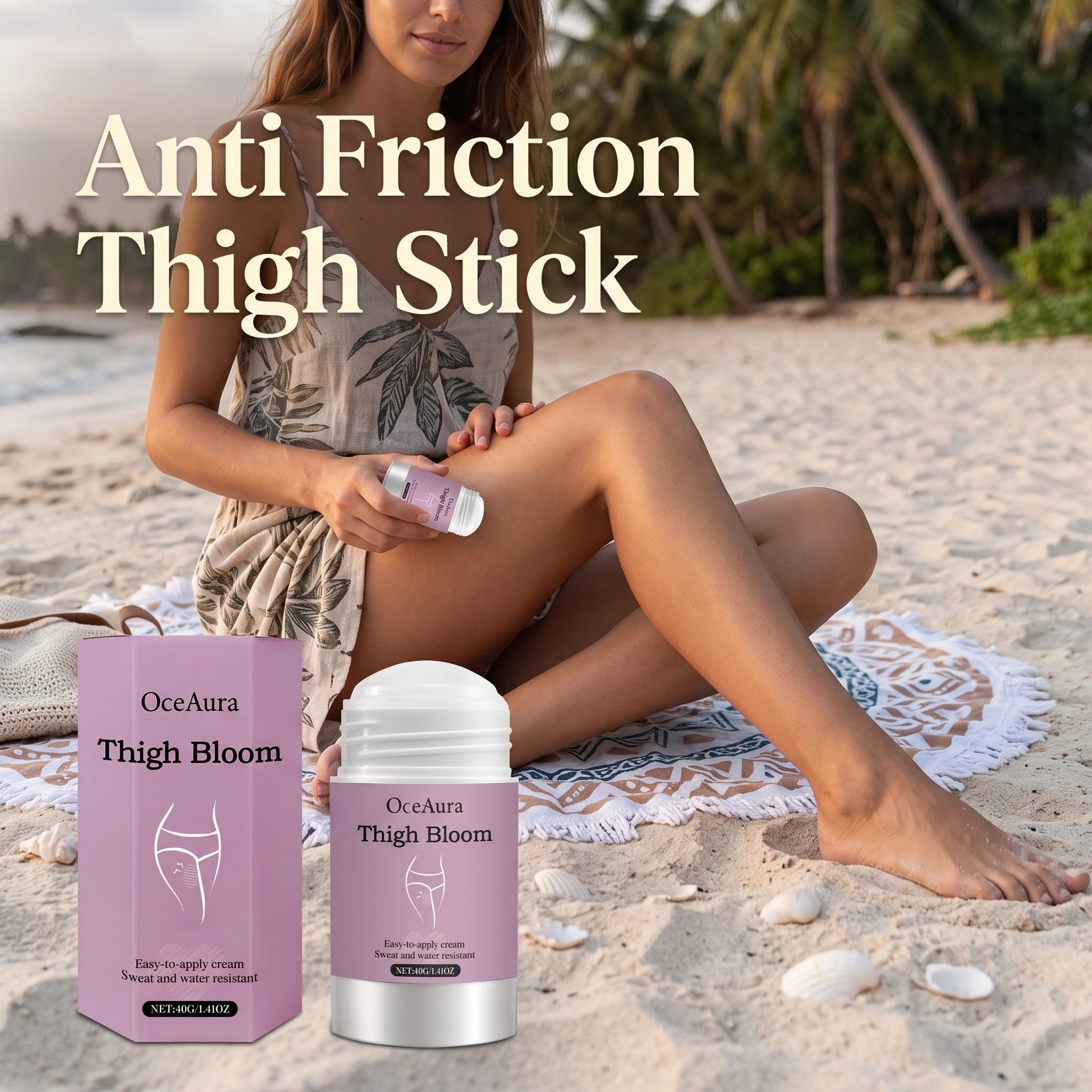 Anti-Chafe Thigh Balm Stick for Friction Prevention - 5