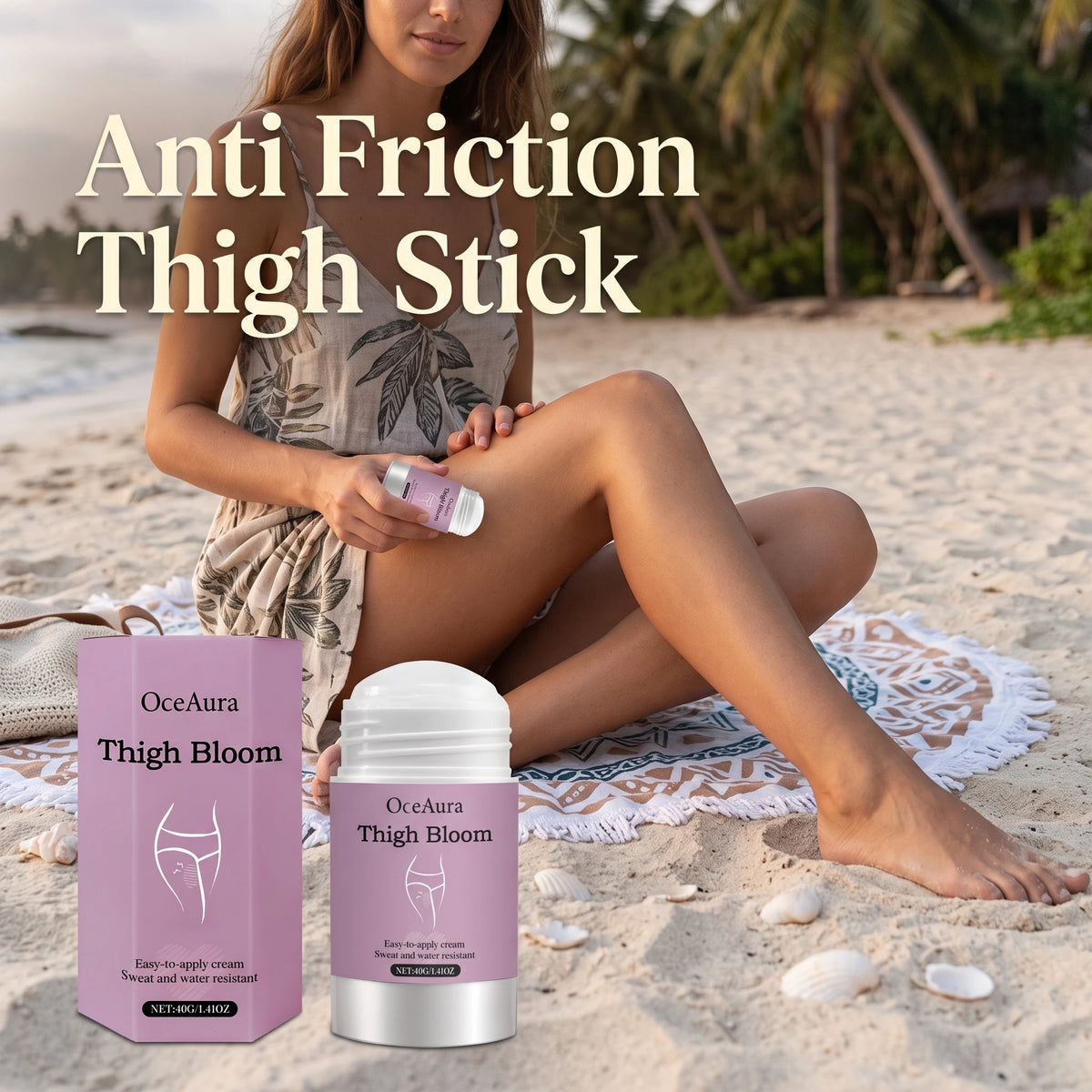 Anti-Chafe Thigh Balm Stick for Friction Prevention