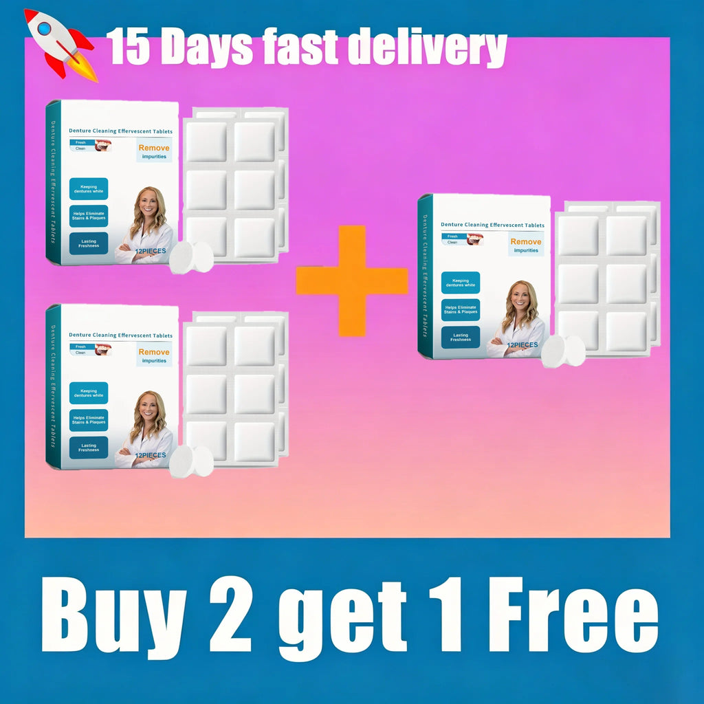 Effervescent Denture and Retainer Cleaning Tablets