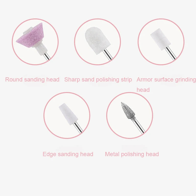 Electric Manicure and Pedicure Nail Drill File Kit