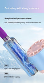 Portable Rechargeable Hands-Free Neck Fan for Travel and Sports