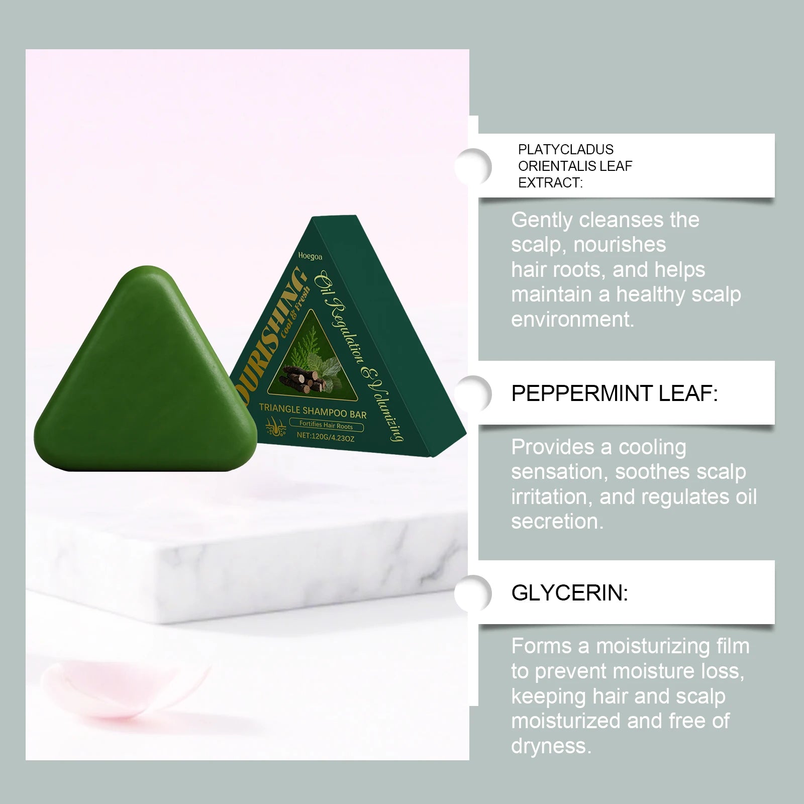 Herbal Hair Growth Shampoo Bar for Anti-Hair Loss - 8