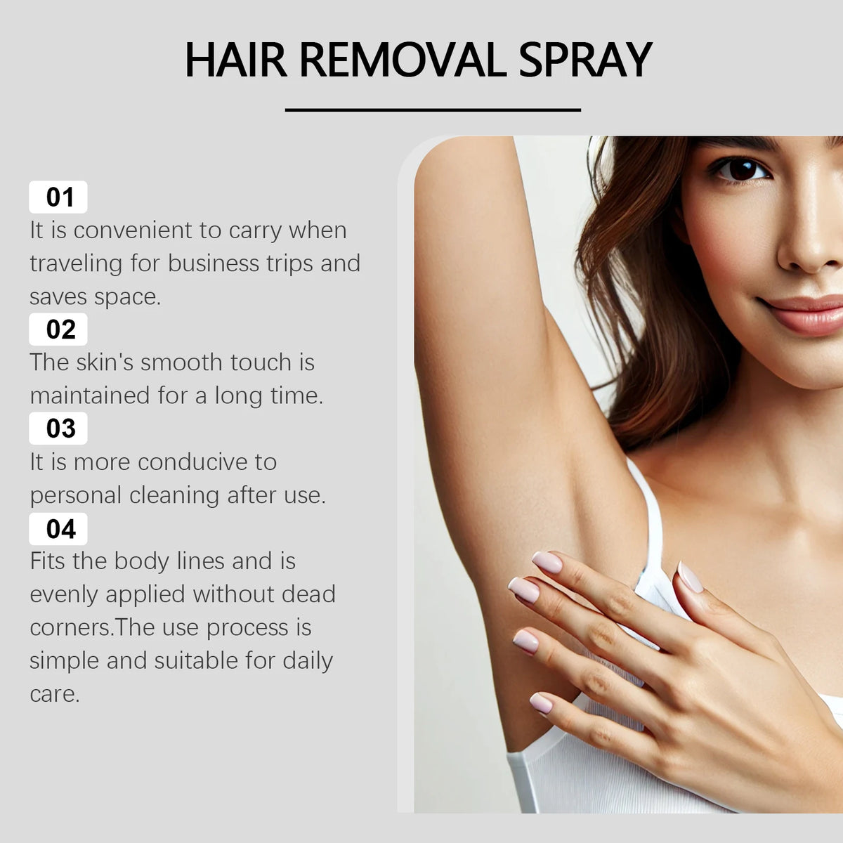 Painless Body Hair Removal Spray