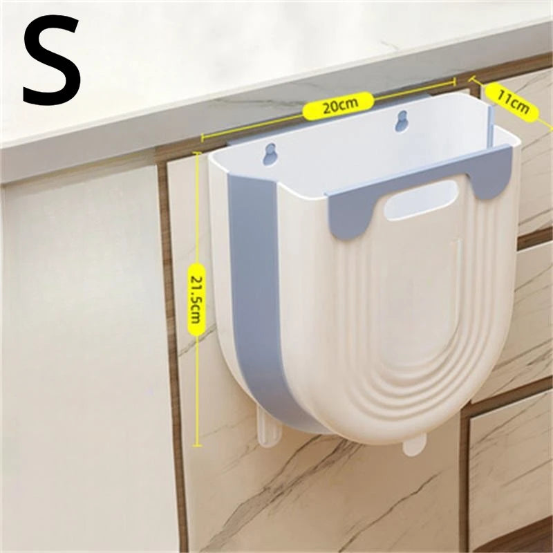 Wall Mounted Folding Trash Can for Kitchen and Bathroom - 10