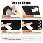Red Light Heated Shoulder Massage Wrap for Pain Relief