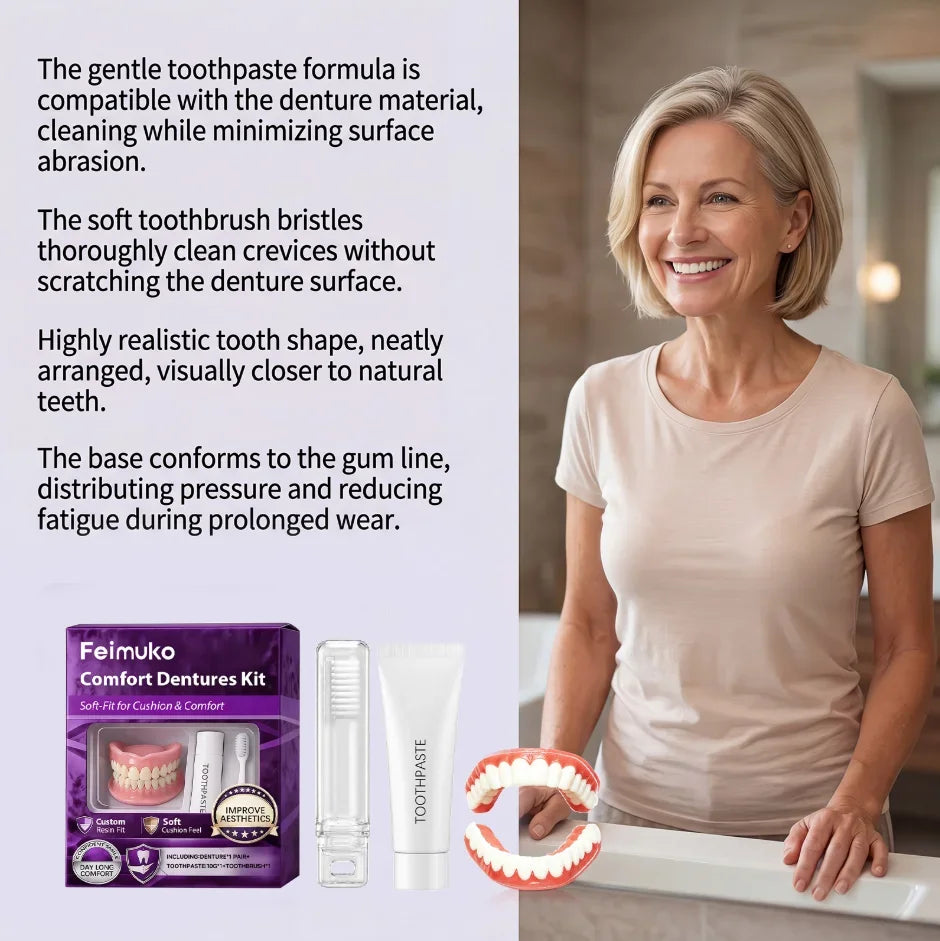 Comfort Fit Cosmetic Dentures for Natural Smile