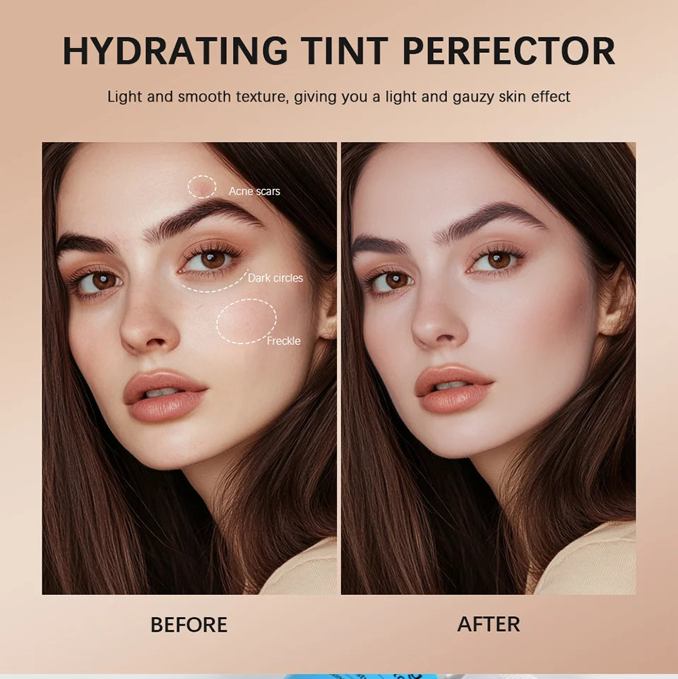 Hydrating Tinted Moisturizer and Face Foundation Cream