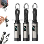 4-in-1 Fast Charging Keychain Cable with Digital Display