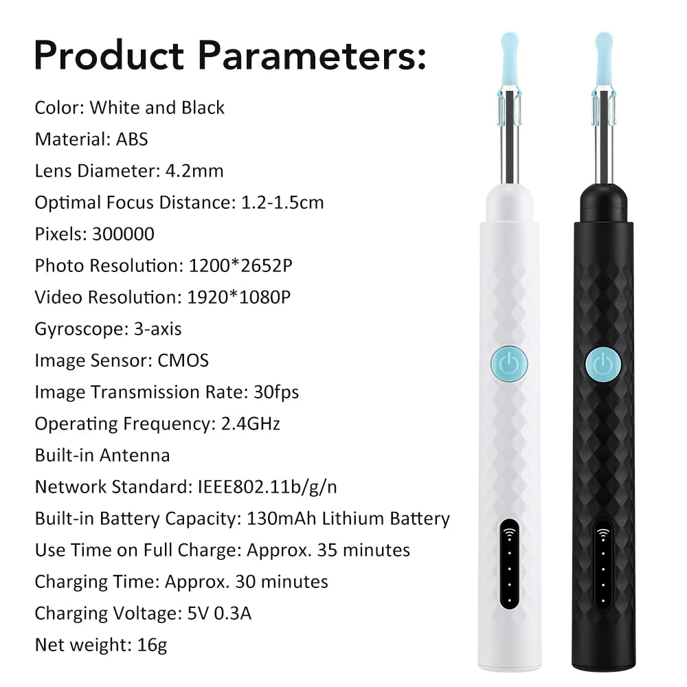 Visual Ear Wax Removal Tool with HD Camera - 15
