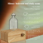 Waterless Wood and Glass Essential Oil Aromatherapy Diffuser
