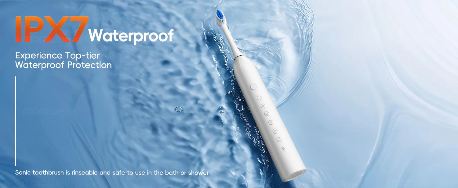 Rechargeable Sonic Electric Toothbrush with 6 Cleaning Modes - 11