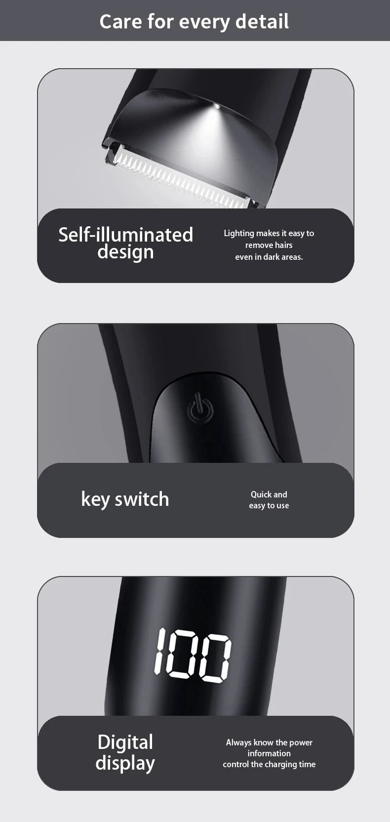 Electric Groin and Body Hair Trimmer - 15