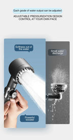 High-Pressure Adjustable Massage Shower Head with Filter