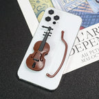 Miniature Violin Prop for Dollhouse and Home Decor