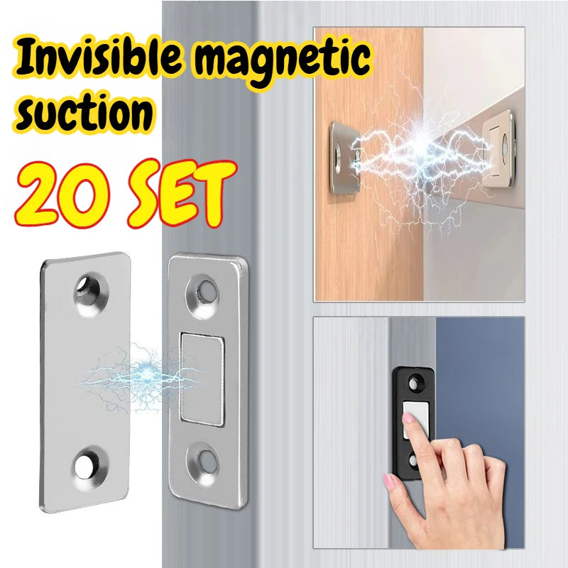 Ultra-Thin Magnetic Cabinet Door Catch Latch