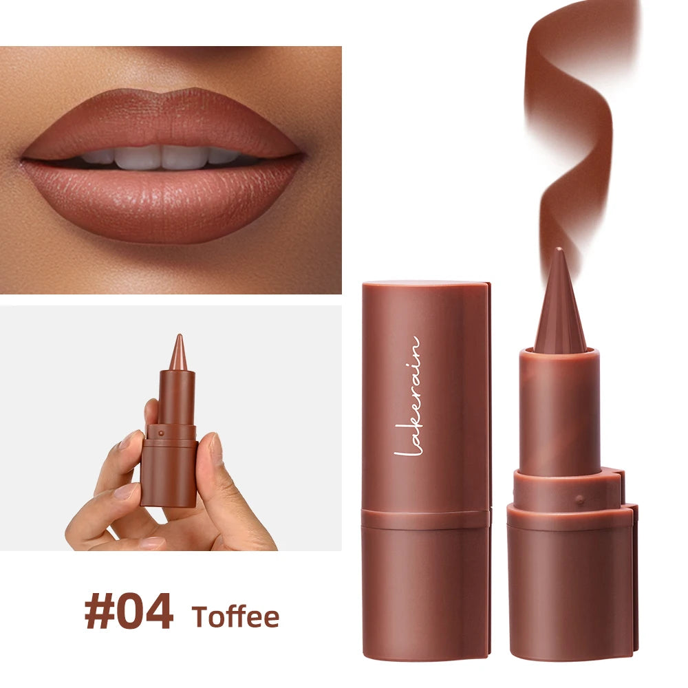2-in-1 Waterproof Matte Lip Liner and Lipstick Crayon - 34