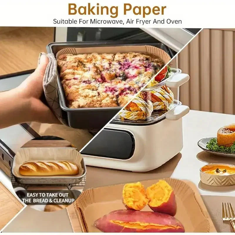 Rectangular Disposable Air Fryer Parchment Paper Liners