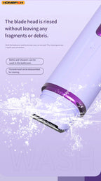 2-in-1 Painless Electric Razor and Hair Remover for Women