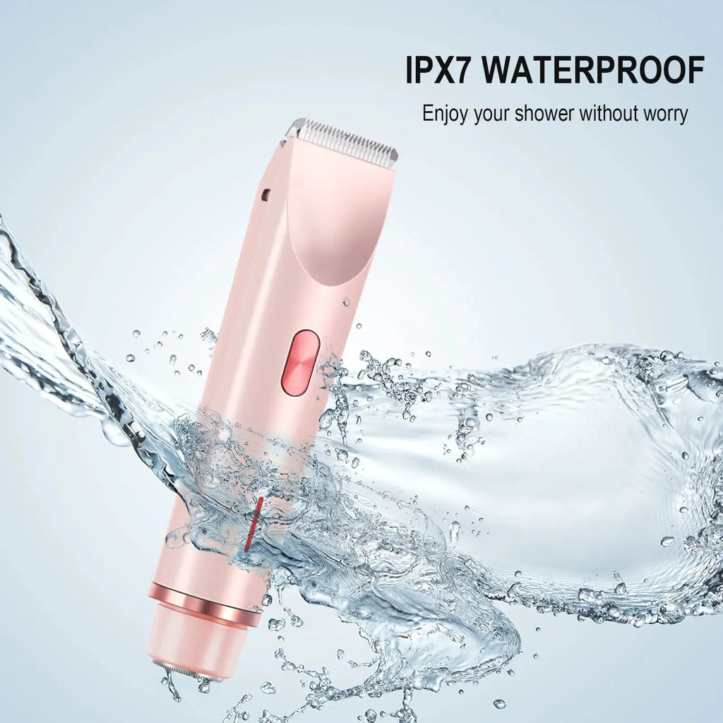 2-in-1 Waterproof Electric Shaver for Face and Body