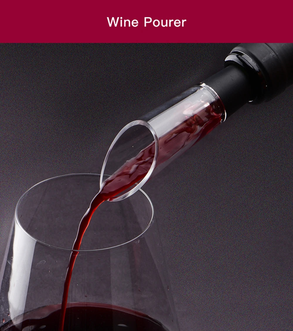 Automatic Rechargeable Electric Wine Bottle Opener Set