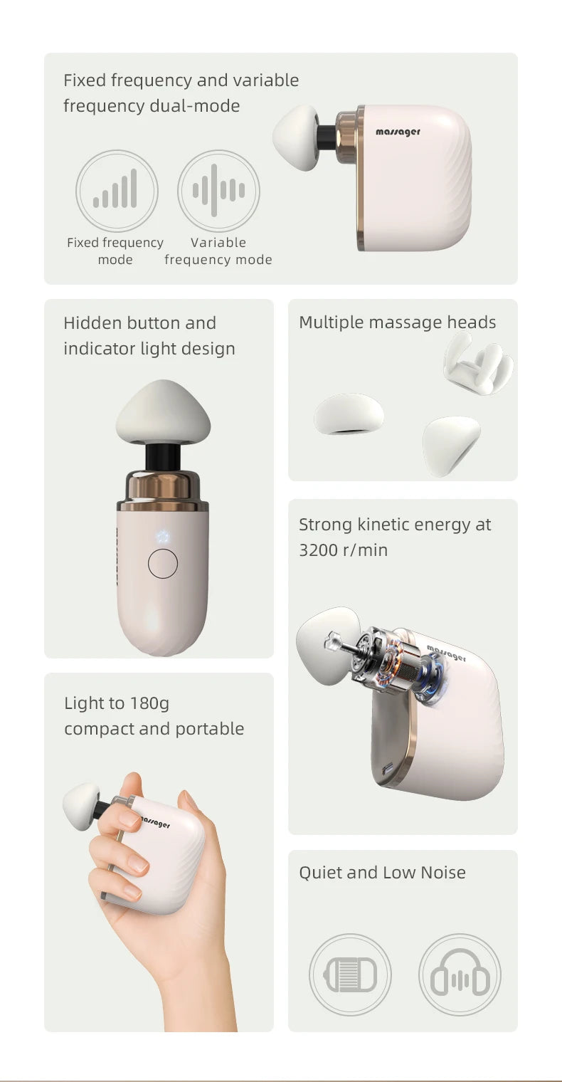 Portable Deep Tissue Percussion Muscle Massage Gun - 8