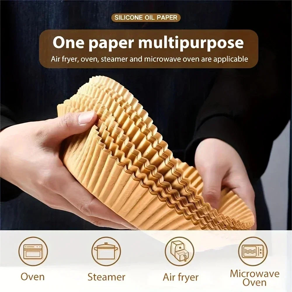 Non-Stick Disposable Air Fryer Parchment Paper Liners - 4