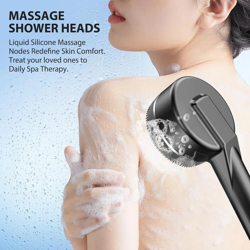 4-Mode High-Pressure Handheld Shower Head