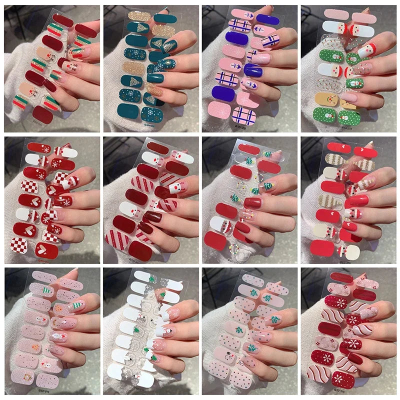 Christmas Snowflake Gel Nail Art Stickers