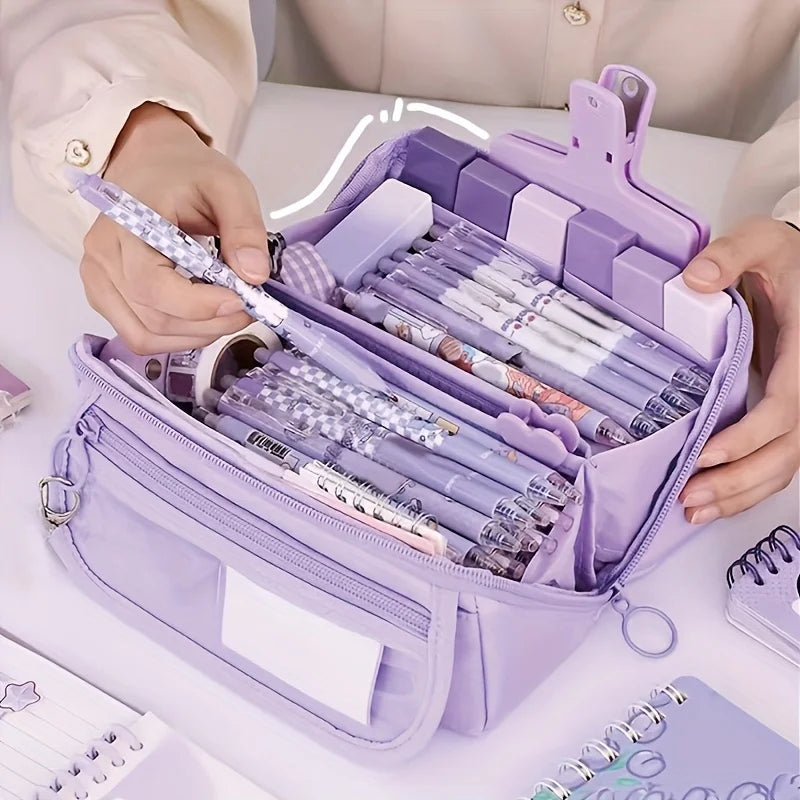 Large Capacity Multi-Layer Student Pencil Case