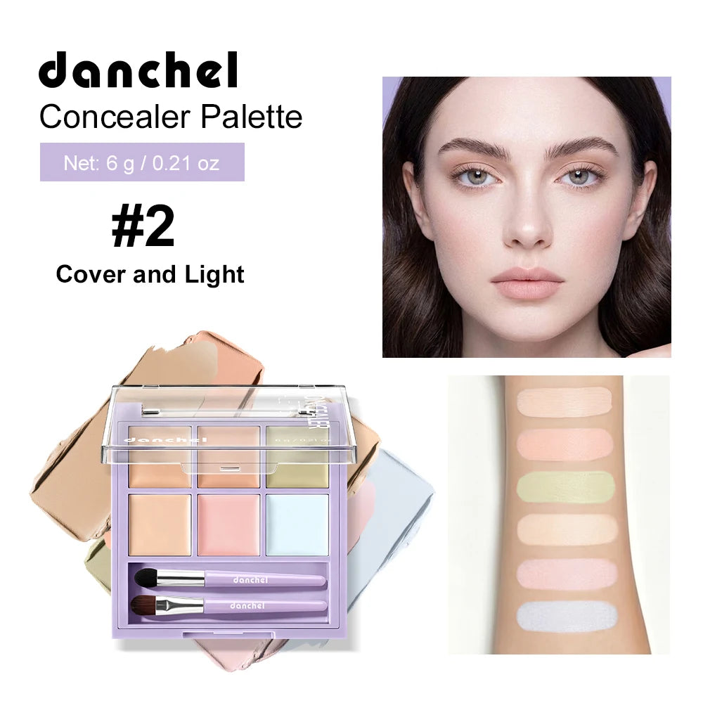 Multi-Shade Face Concealer and Color Correction Palette - 20