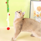 Interactive Plush Cat Teaser Wand Toy