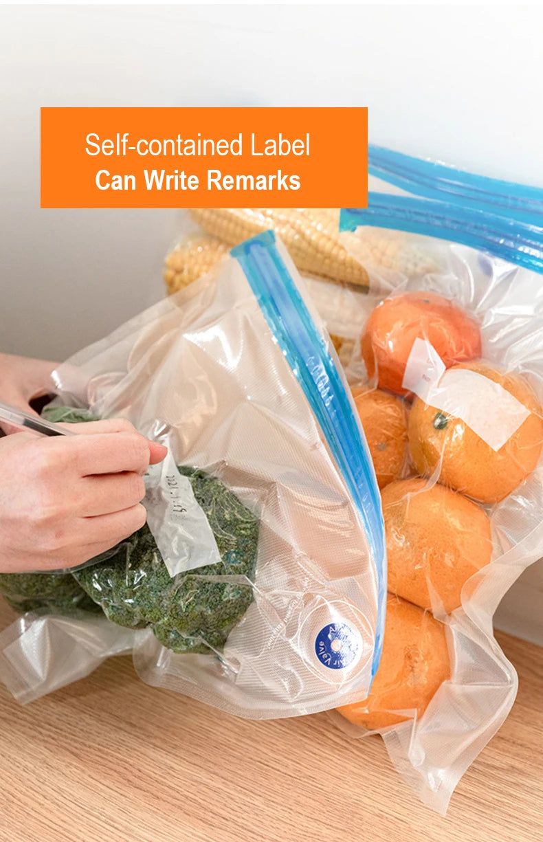 Reusable Vacuum Food Storage Bags for Kitchen - 9