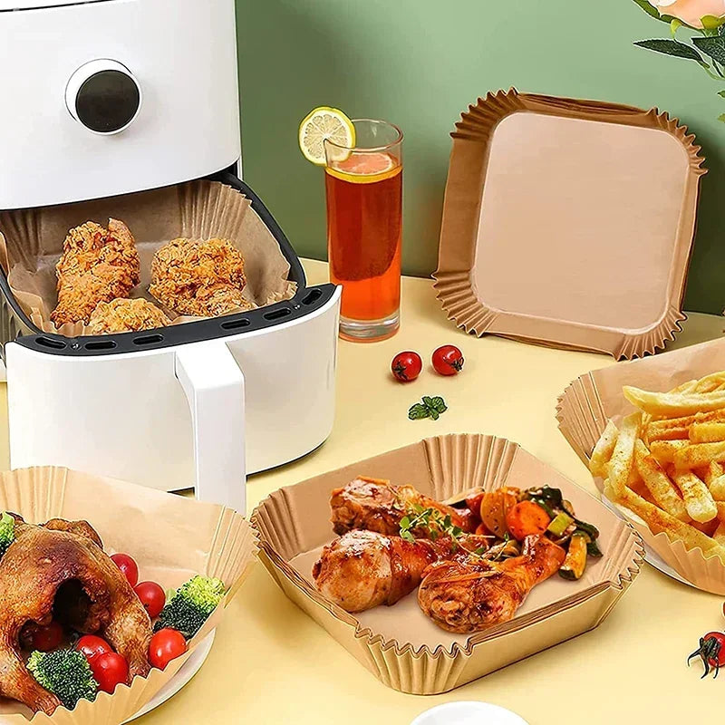 Non-Stick Disposable Air Fryer Parchment Paper Liners - 7