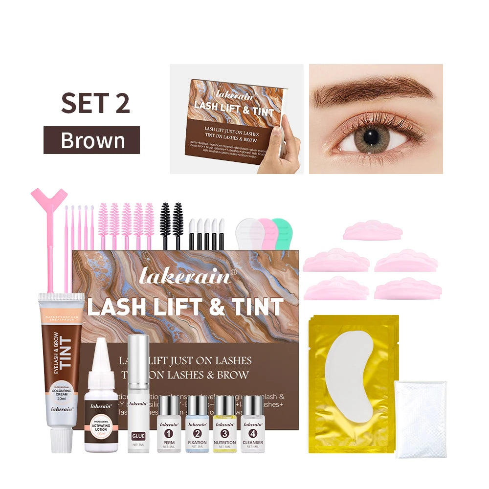 Professional Eyelash and Eyebrow Lifting and Tinting Kit