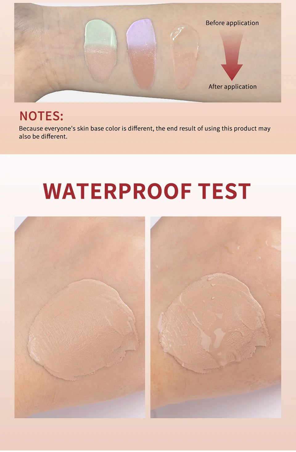 Color Correcting CC Cream Makeup Base