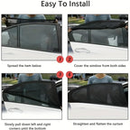 Breathable Car Window Sun Shade and Mosquito Mesh