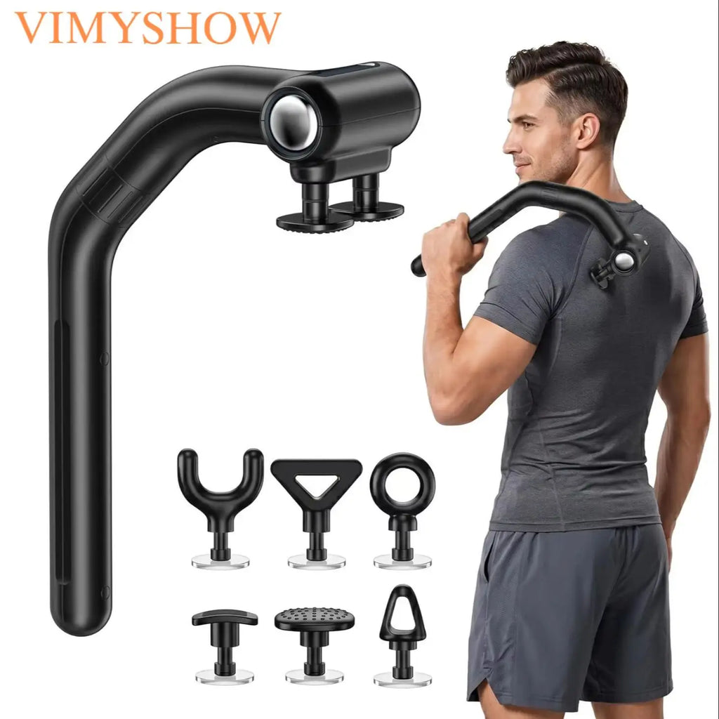 Dual-Head Handheld Percussion Muscle Massager