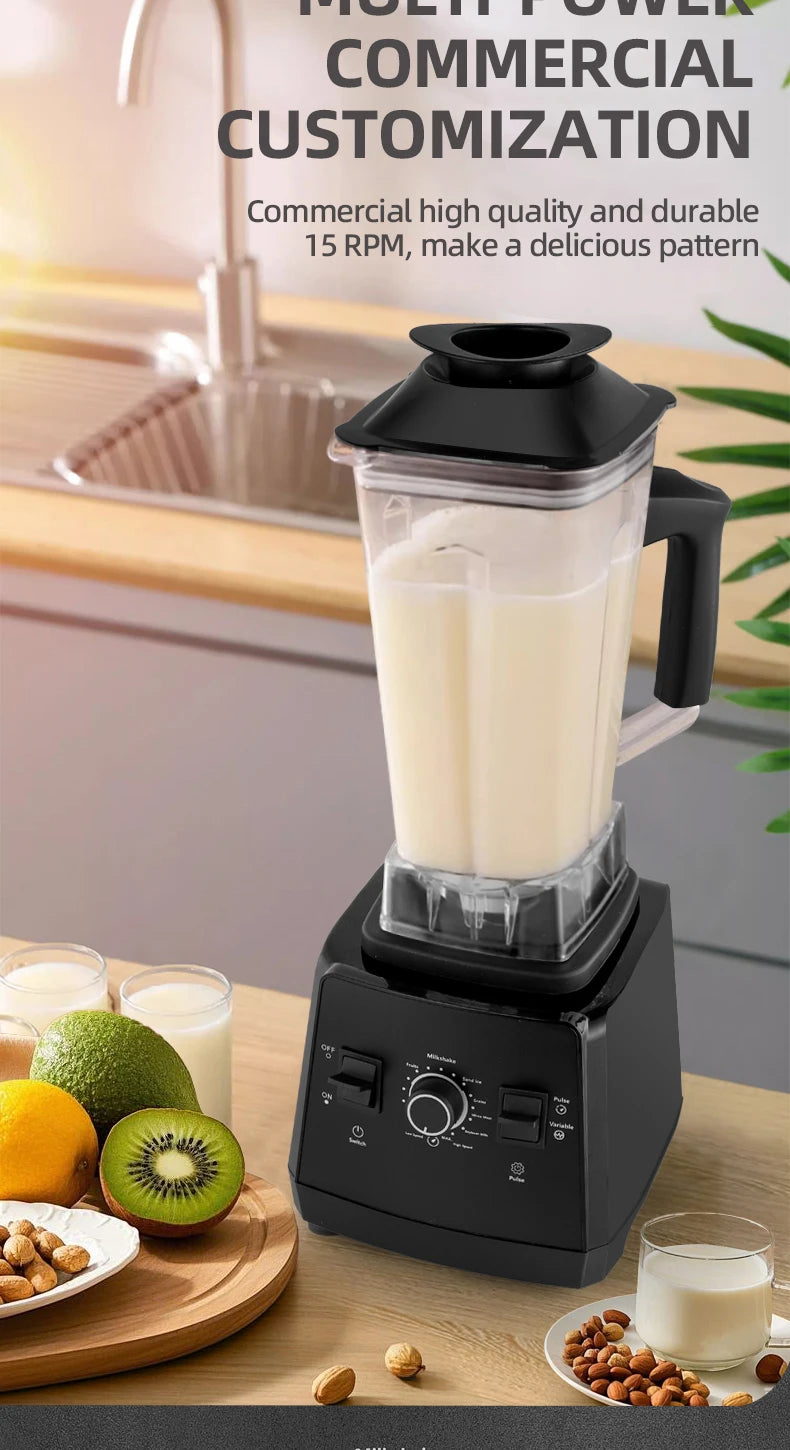 Professional High-Speed Commercial Kitchen Blender