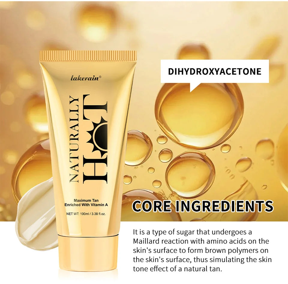 Hot Tanning Accelerator Cream for Smooth Natural Glow