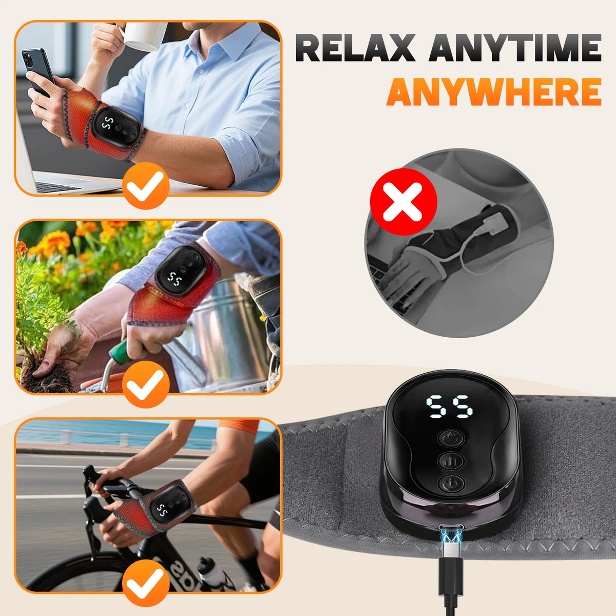 Vibration Ankle and Wrist Massage Wrap