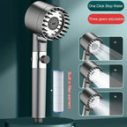 4-Mode High-Pressure Handheld Filtered Shower Head