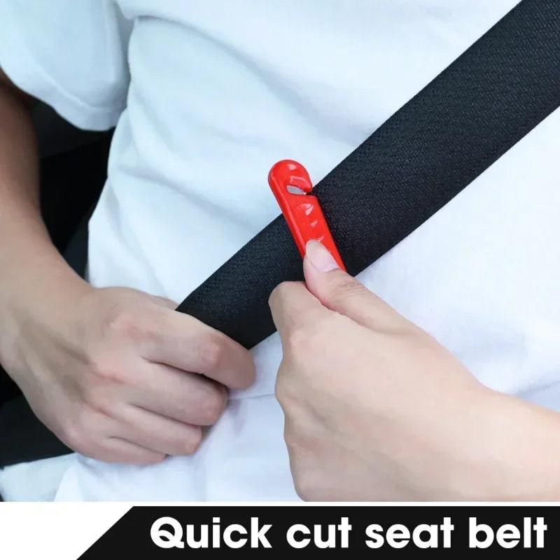 2-in-1 Emergency Car Safety Hammer and Seat Belt Cutter