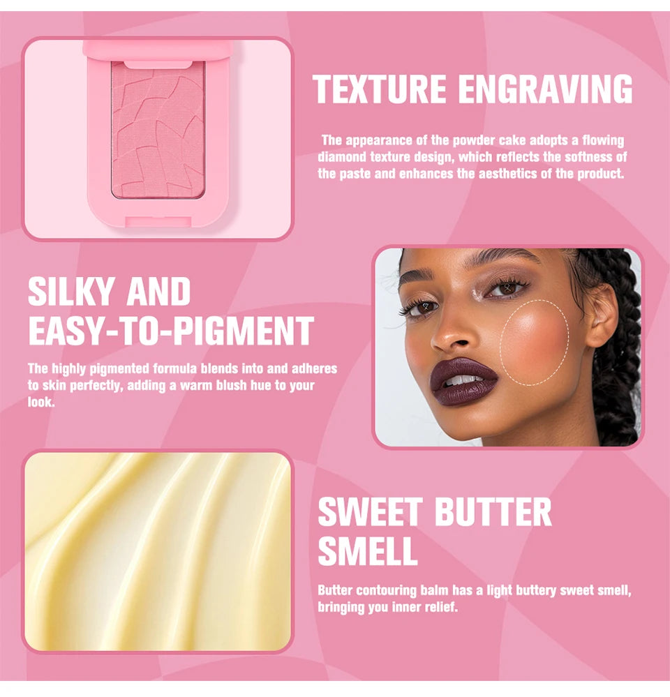 Long-Lasting Cream Butter Blush for Natural Radiant Glow - 9