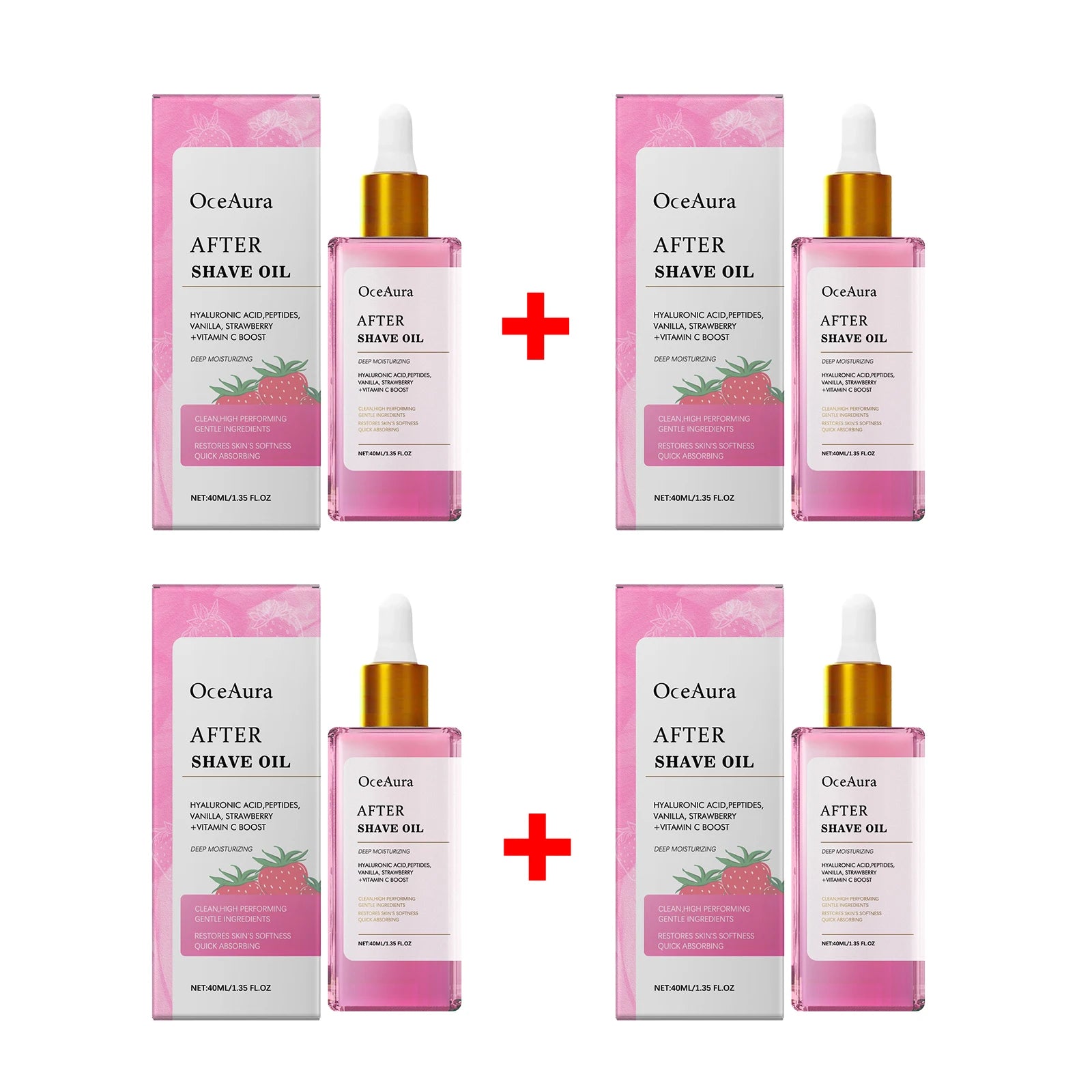 Strawberry Scented Soothing After Shave Oil for Hair Removal - 16