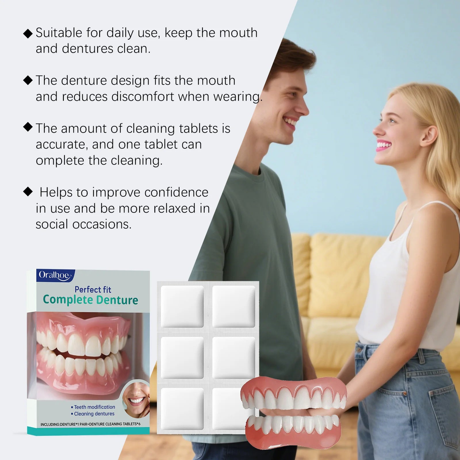 Cosmetic Denture Set for Instant Smile Restoration - 11
