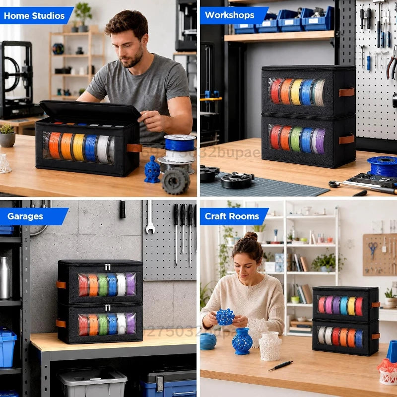 Dustproof 3D Printer Filament Storage Organizer Bag - 4