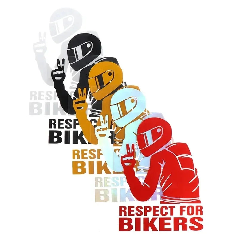 Reflective Biker Helmet Decal for Motorcycles and Cars - 9